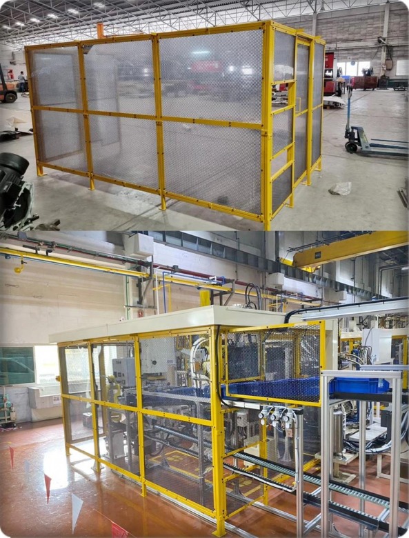 รั้วนิรภัย รั้วกั้นเครื่องจักร (Safety Fence)